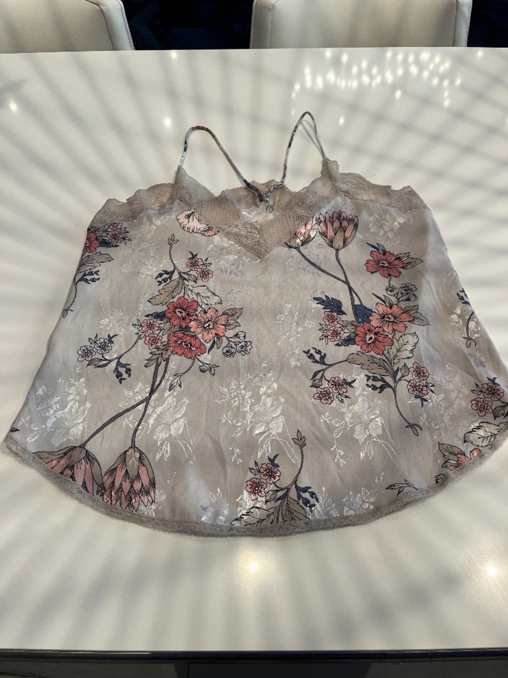 Floral Silky Top